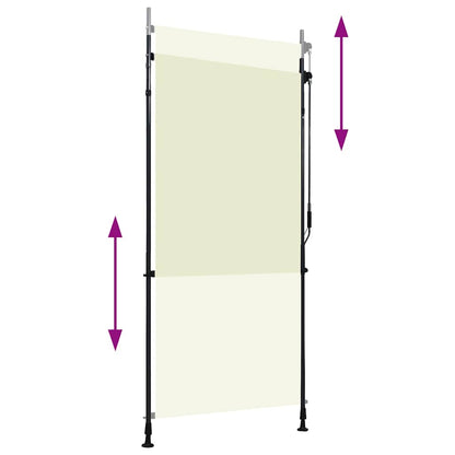 vidaXL Roller Blind | Cream | Polyester with PA coating, steel, aluminium 3
