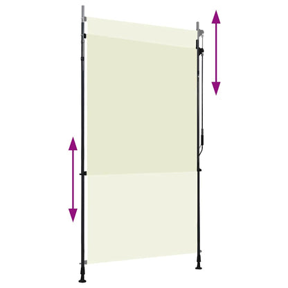 vidaXL Roller Blind | Cream | Polyester with PA coating, steel, aluminium 3