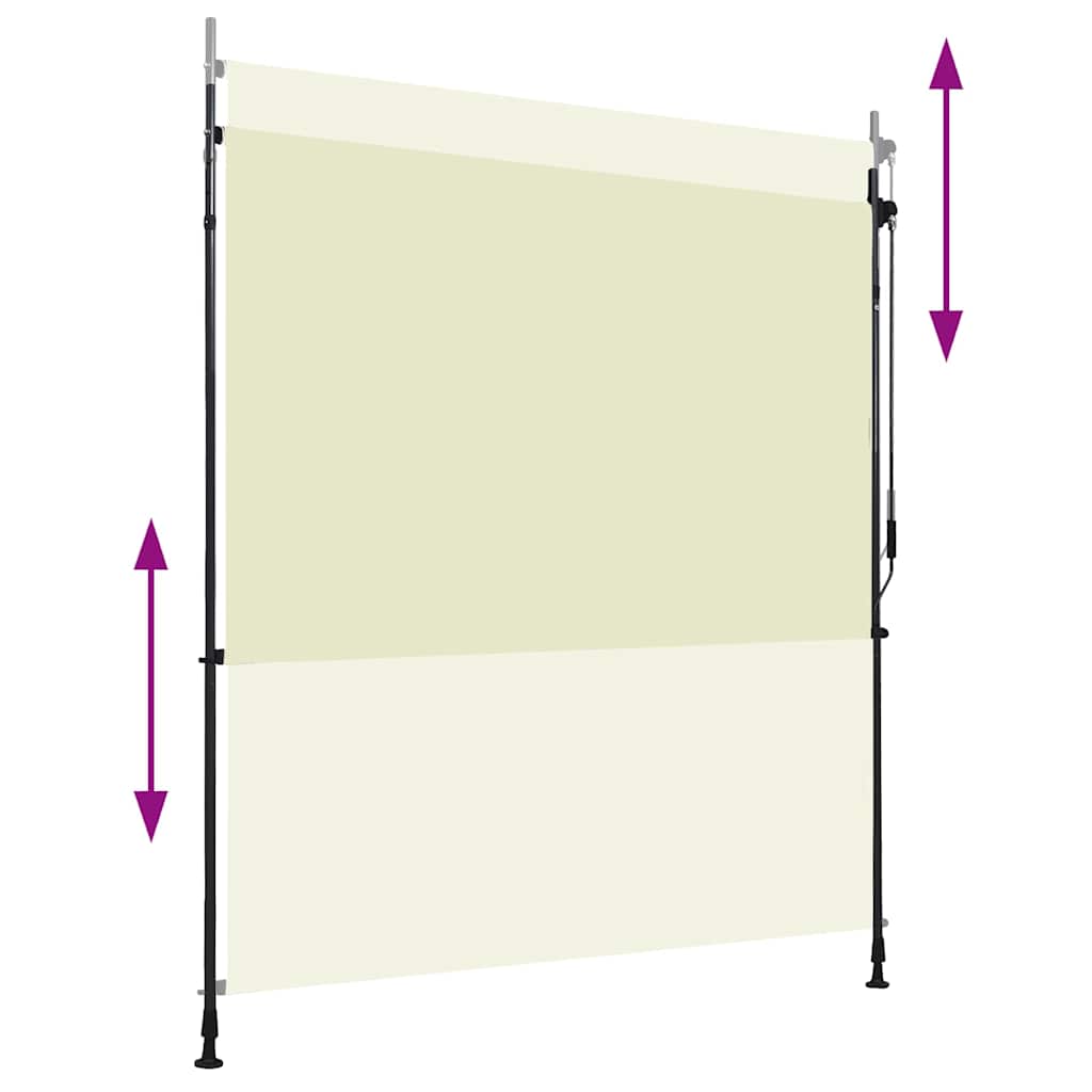 vidaXL Outdoor Roller Blind 200x270 cm Cream 4