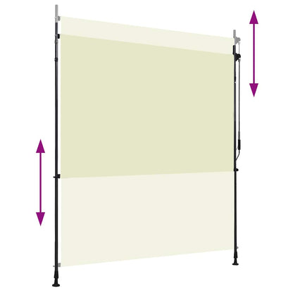 vidaXL Outdoor Roller Blind 200x270 cm Cream 4