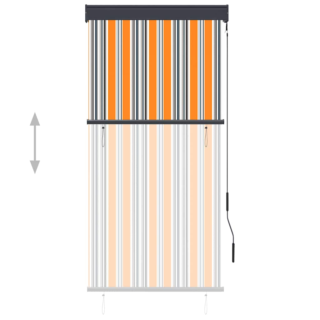 vidaXL Outdoor Roller Blind 80x250 cm Yellow and Blue 3