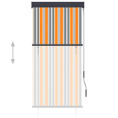 vidaXL Outdoor Roller Blind 80x250 cm Yellow and Blue 3