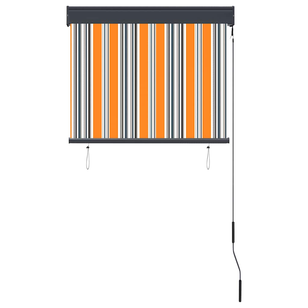 vidaXL Outdoor Roller Blind 80x250 cm Yellow and Blue 4