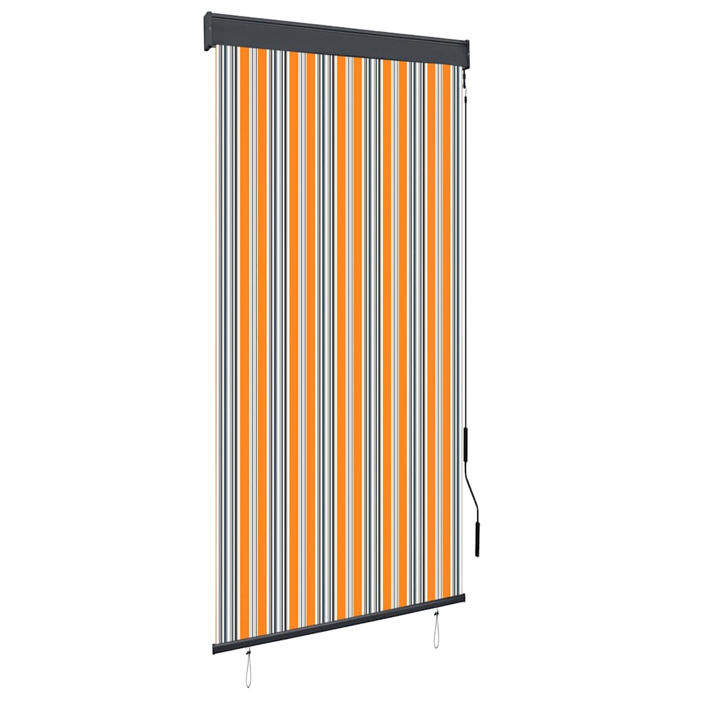 vidaXL Outdoor Roller Blind 100x250 cm Yellow and Blue 1