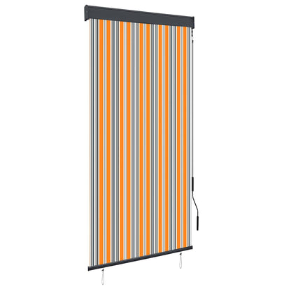vidaXL Outdoor Roller Blind 100x250 cm Yellow and Blue 1