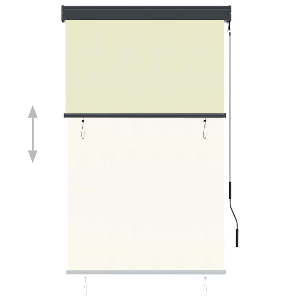 vidaXL Outdoor Roller Blind 100x250 cm Cream 3