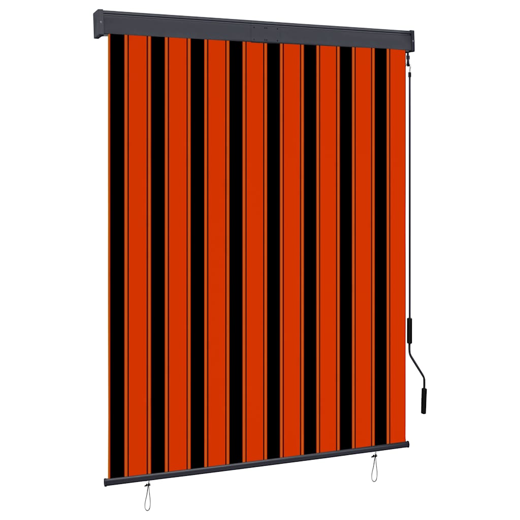 vidaXL Outdoor Roller Blind 140x250 cm Orange and Brown 1