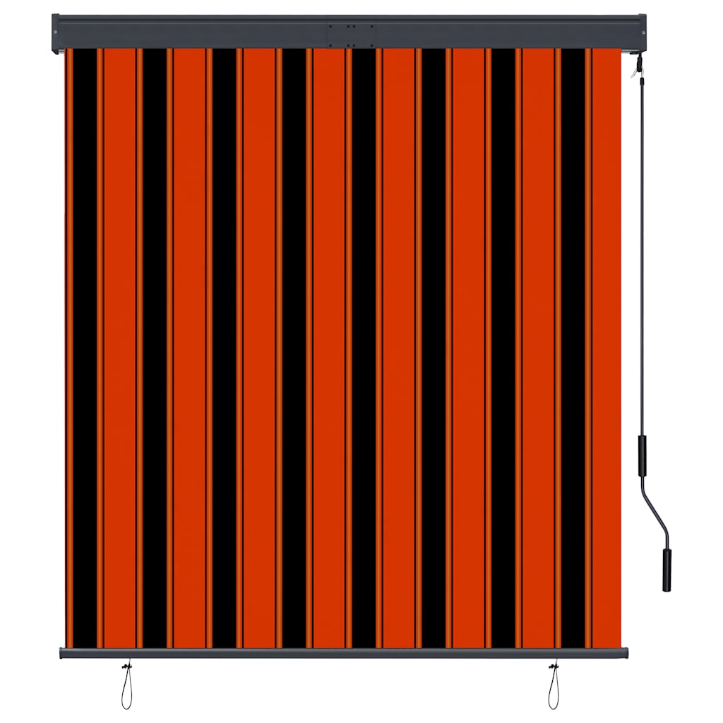 vidaXL Outdoor Roller Blind 140x250 cm Orange and Brown 2
