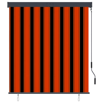 vidaXL Outdoor Roller Blind 140x250 cm Orange and Brown 2