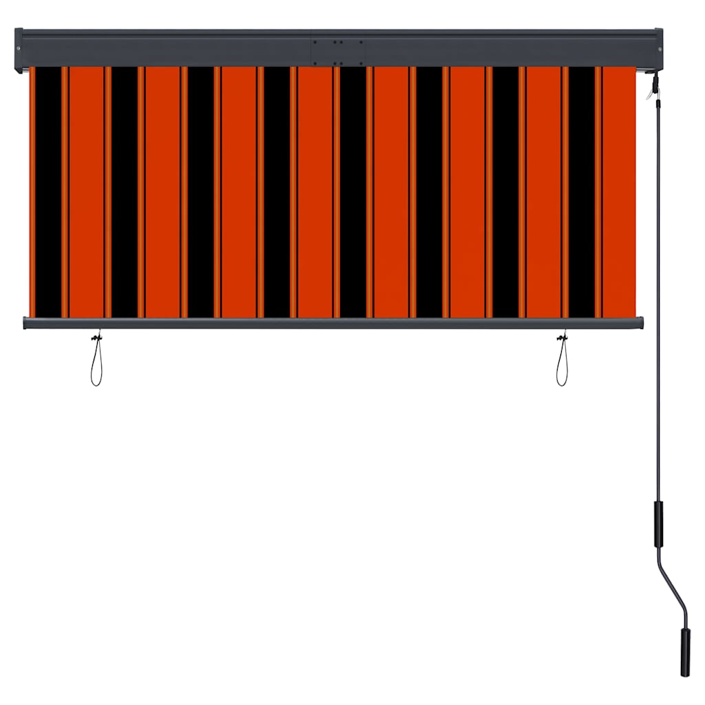 vidaXL Outdoor Roller Blind 140x250 cm Orange and Brown 4