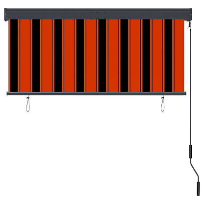 vidaXL Outdoor Roller Blind 140x250 cm Orange and Brown 4