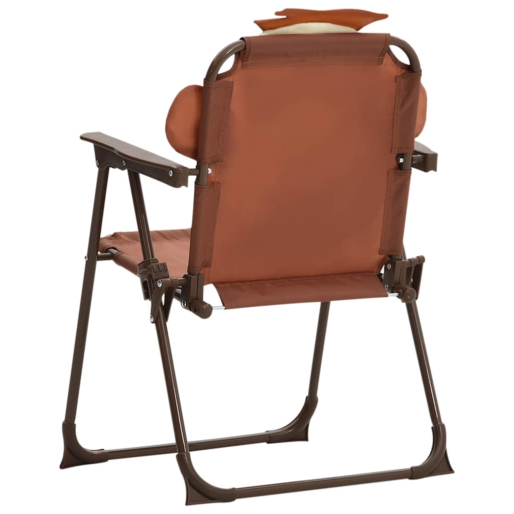 vidaXL 3 Piece Kids' Garden Bistro Set with Parasol Brown 6