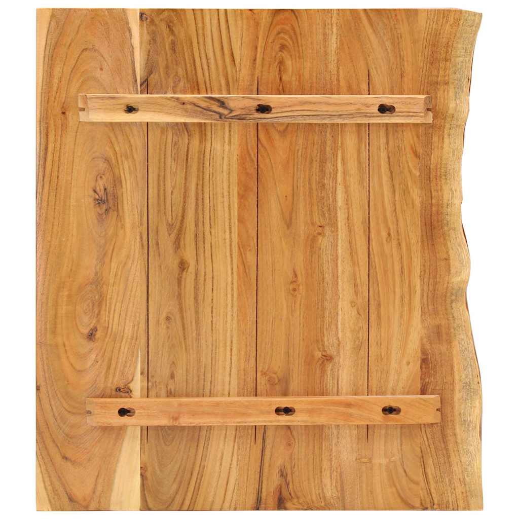 vidaXL Bathroom Vanity Top Solid Acacia Wood 58x52x3.8 cm 2
