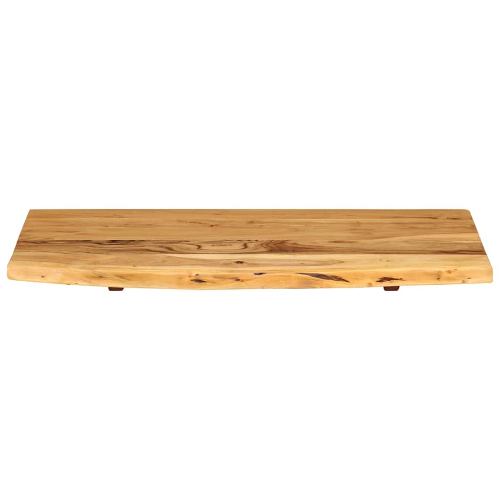 vidaXL Bathroom Vanity Top Solid Acacia Wood 80x52x2.5 cm 3