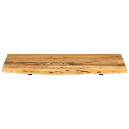 vidaXL Bathroom Vanity Top Solid Acacia Wood 80x52x2.5 cm 3