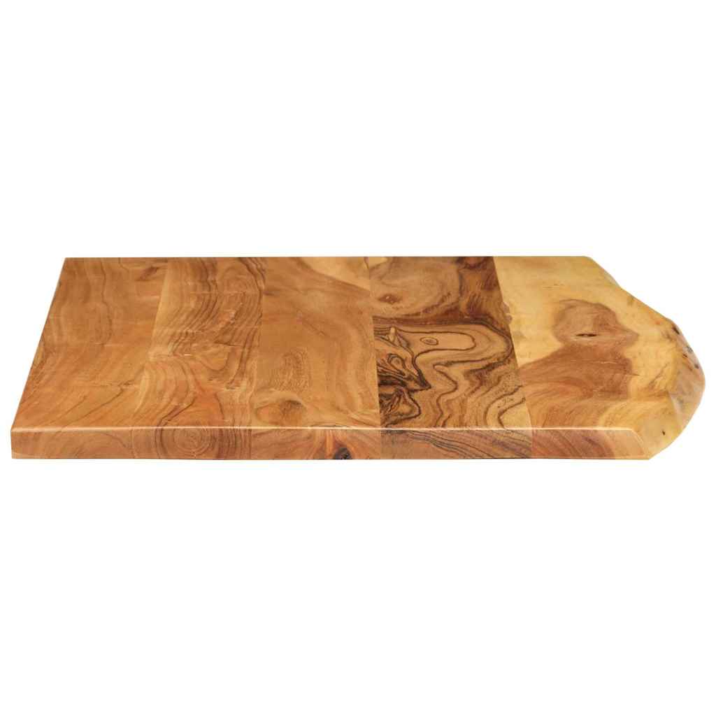 vidaXL Bathroom Vanity Top Solid Acacia Wood 80x52x2.5 cm 4
