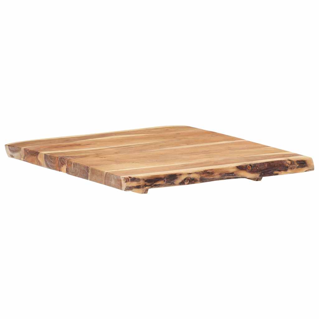 vidaXL Table Top Solid Acacia Wood 58x(50-60)x3.8 cm 4