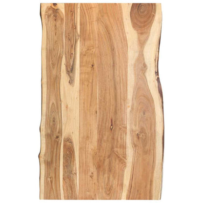 vidaXL Table Top Solid Acacia Wood 58x(50-60)x2.5