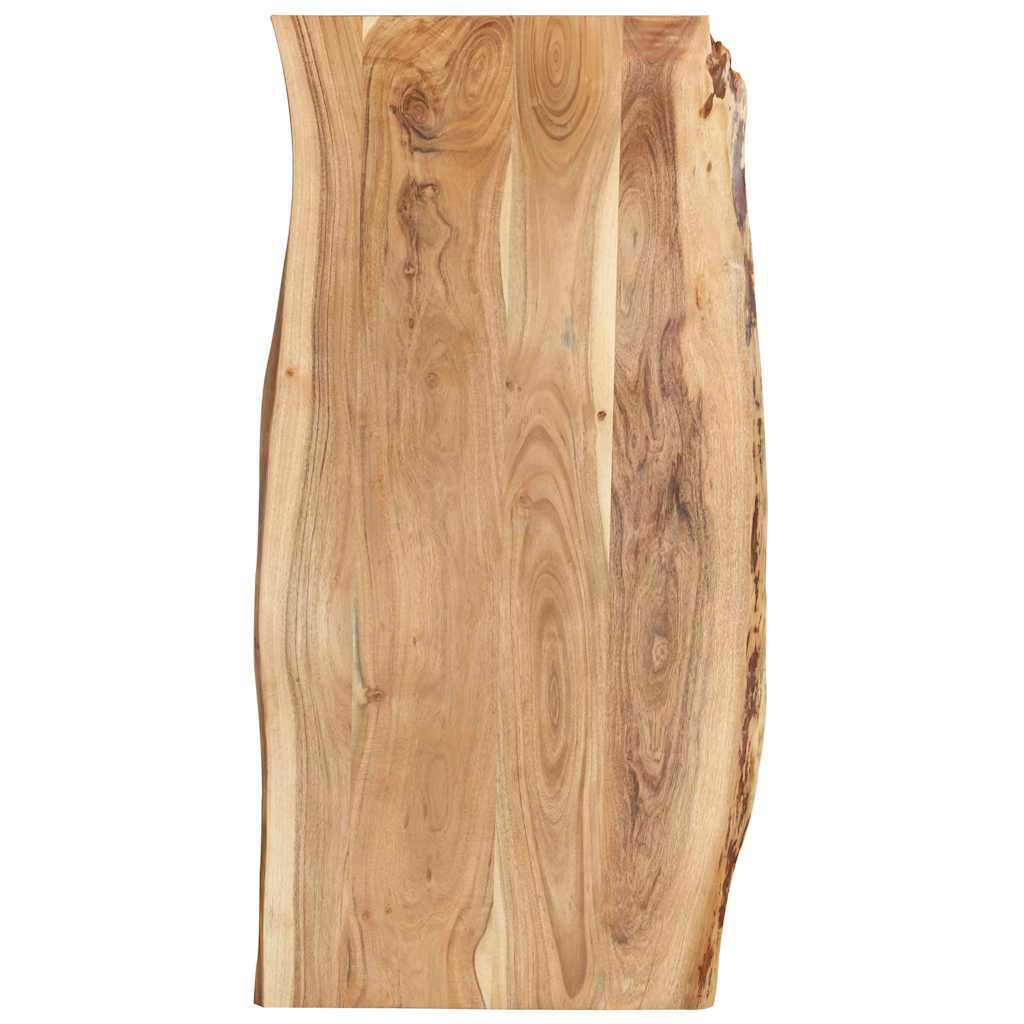 vidaXL Table Top Solid Acacia Wood 58x(50-60)x2.5