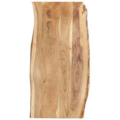 vidaXL Table Top Solid Acacia Wood 58x(50-60)x2.5