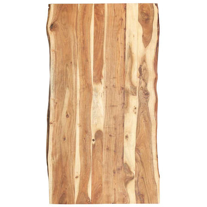 vidaXL Table Top Solid Acacia Wood 58x(50-60)x2.5