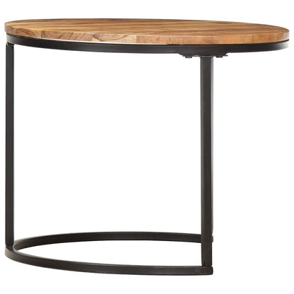 vidaXL Nesting Table | Set of 2 | Acacia wood with oil finish 3