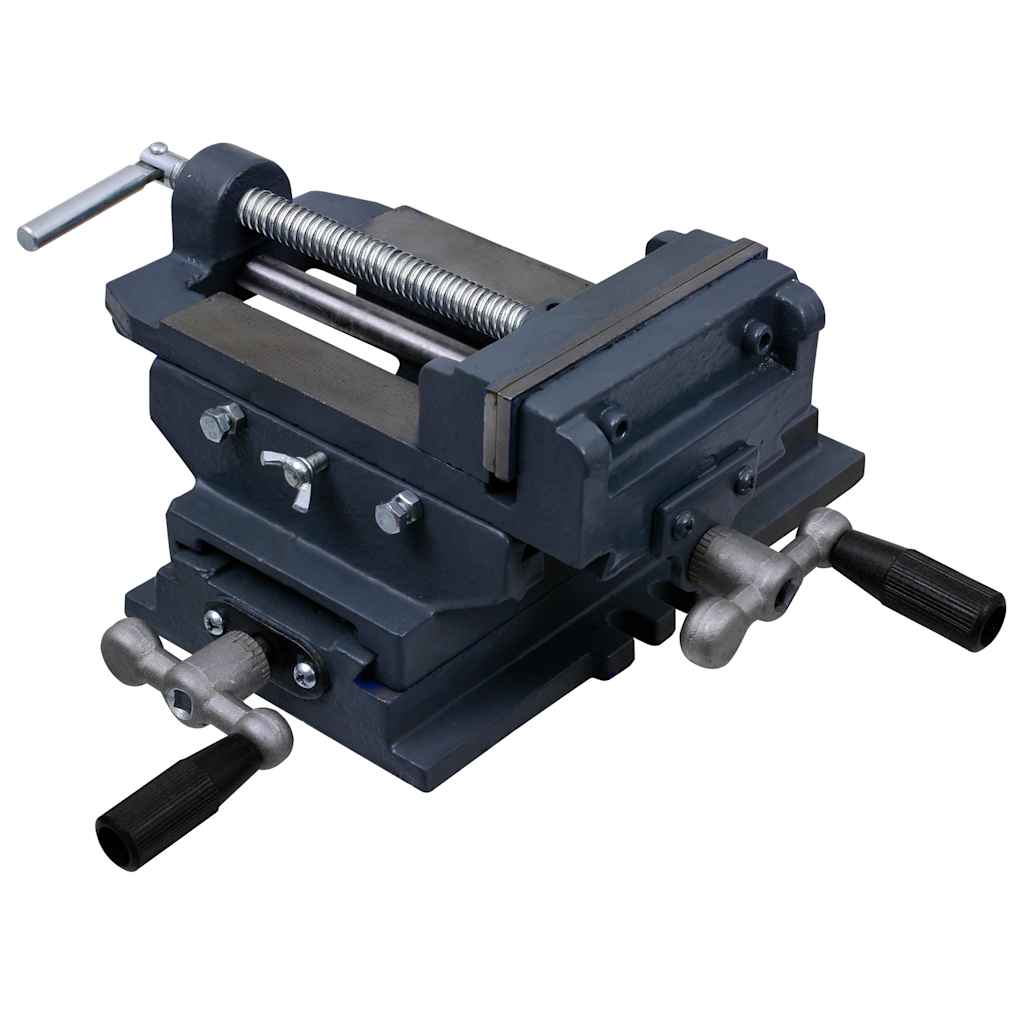 vidaXL Manually Operated Cross Slide Drill Press Vice 127 mm 2