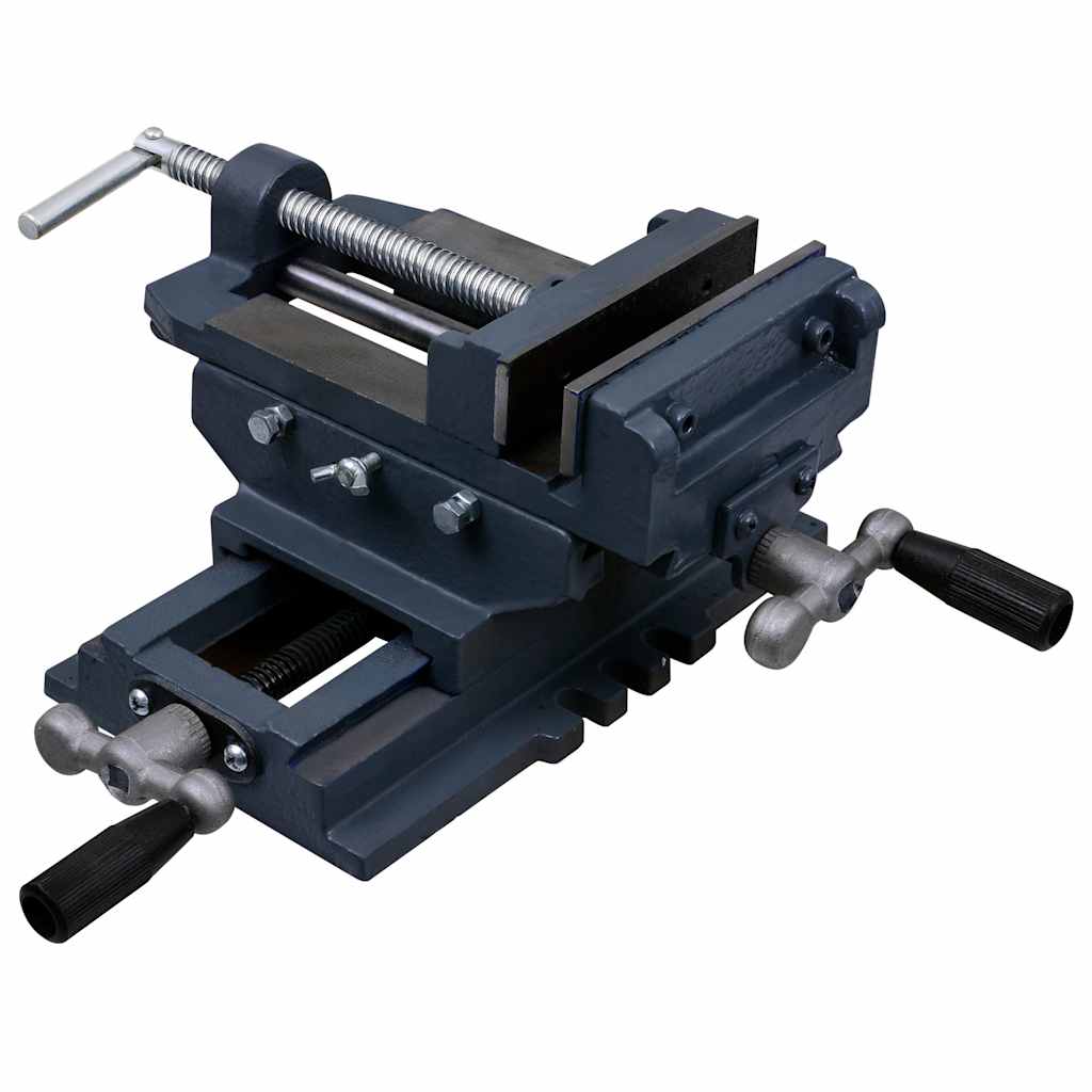 vidaXL Manually Operated Cross Slide Drill Press Vice 127 mm 4