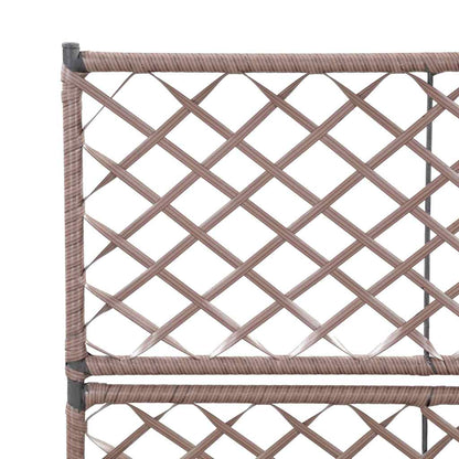 vidaXL Raised Bed | Brown | Poly Rattan, Plastic | 58x30x107 cm | Planters 5