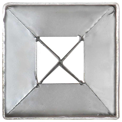 vidaXL Ground Spikes 6 pcs Silver 7x7x90 cm Galvanised Steel 5