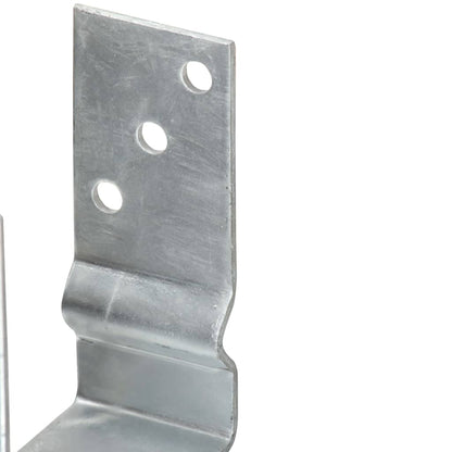 vidaXL Fence Anchors 12 pcs Silver 7x6x15 cm Galvanised Steel 5