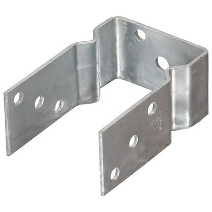 vidaXL Fence Anchors 12 pcs Silver 9x6x15 cm Galvanised Steel 2