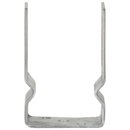 vidaXL Fence Anchors 12 pcs Silver 9x6x15 cm Galvanised Steel 3