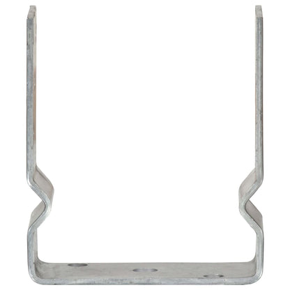 vidaXL Fence Anchors 12 pcs Silver 12x6x15 cm Galvanised Steel 3