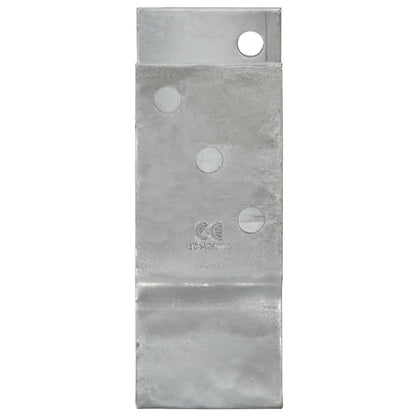 vidaXL Fence Anchors 12 pcs Silver 12x6x15 cm Galvanised Steel 4