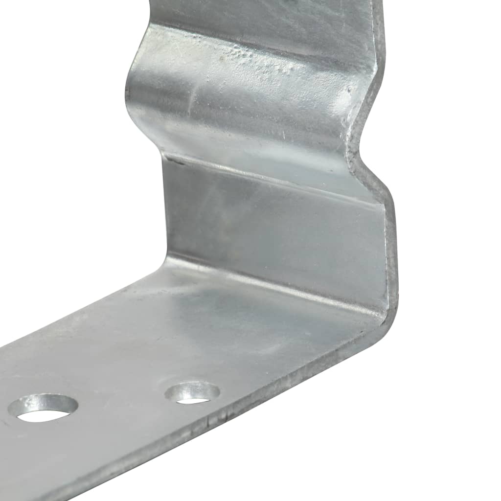 vidaXL Fence Anchors 12 pcs Silver 12x6x15 cm Galvanised Steel 5