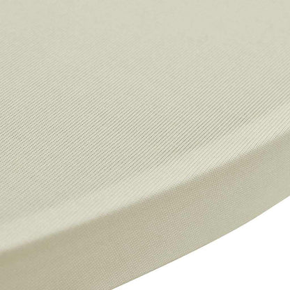 vidaXL Table Cover | Set of 4 | Cream | Polyester: 90%, Elastane: 10% | Ø80 cm 5