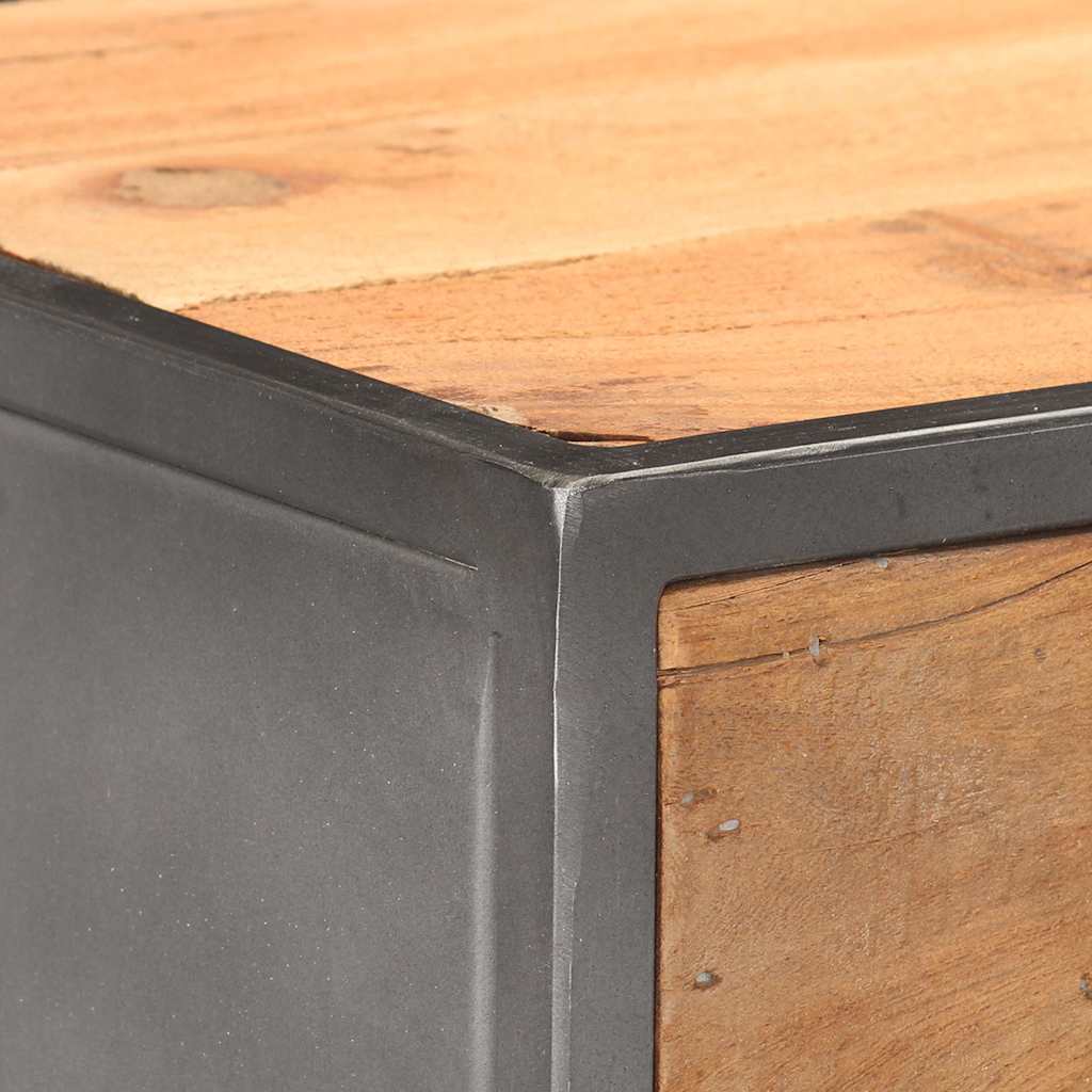 vidaXL Drawer Cabinet | Brown | Solid Reclaimed Wood | 45x30x100 cm | Cabinet 6
