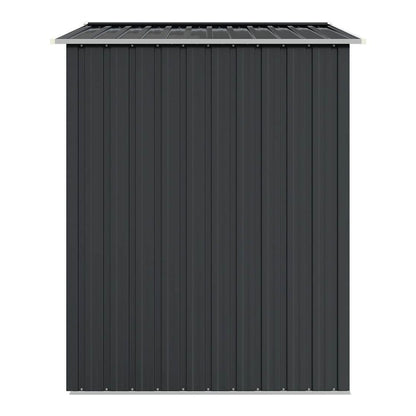 Garden Shed 205x129x183 cm Galvanised Steel Anthracite