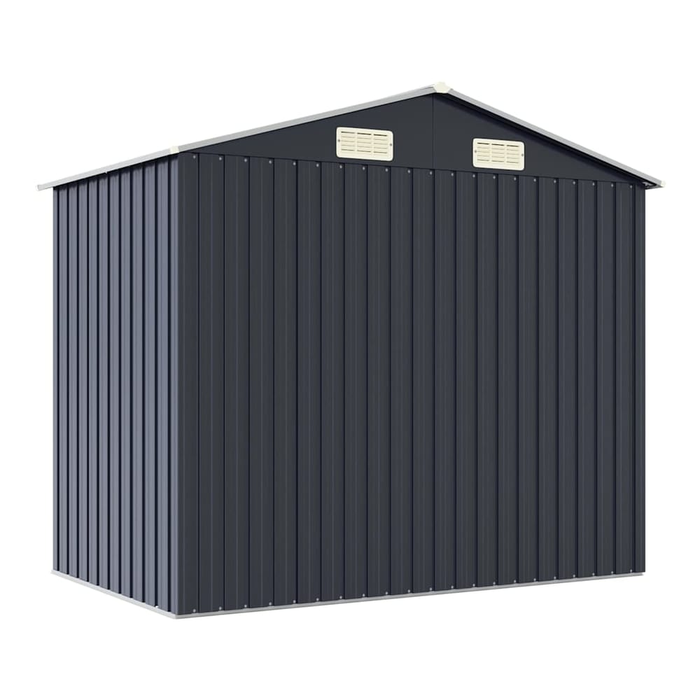 Garden Shed 205x129x183 cm Galvanised Steel Anthracite