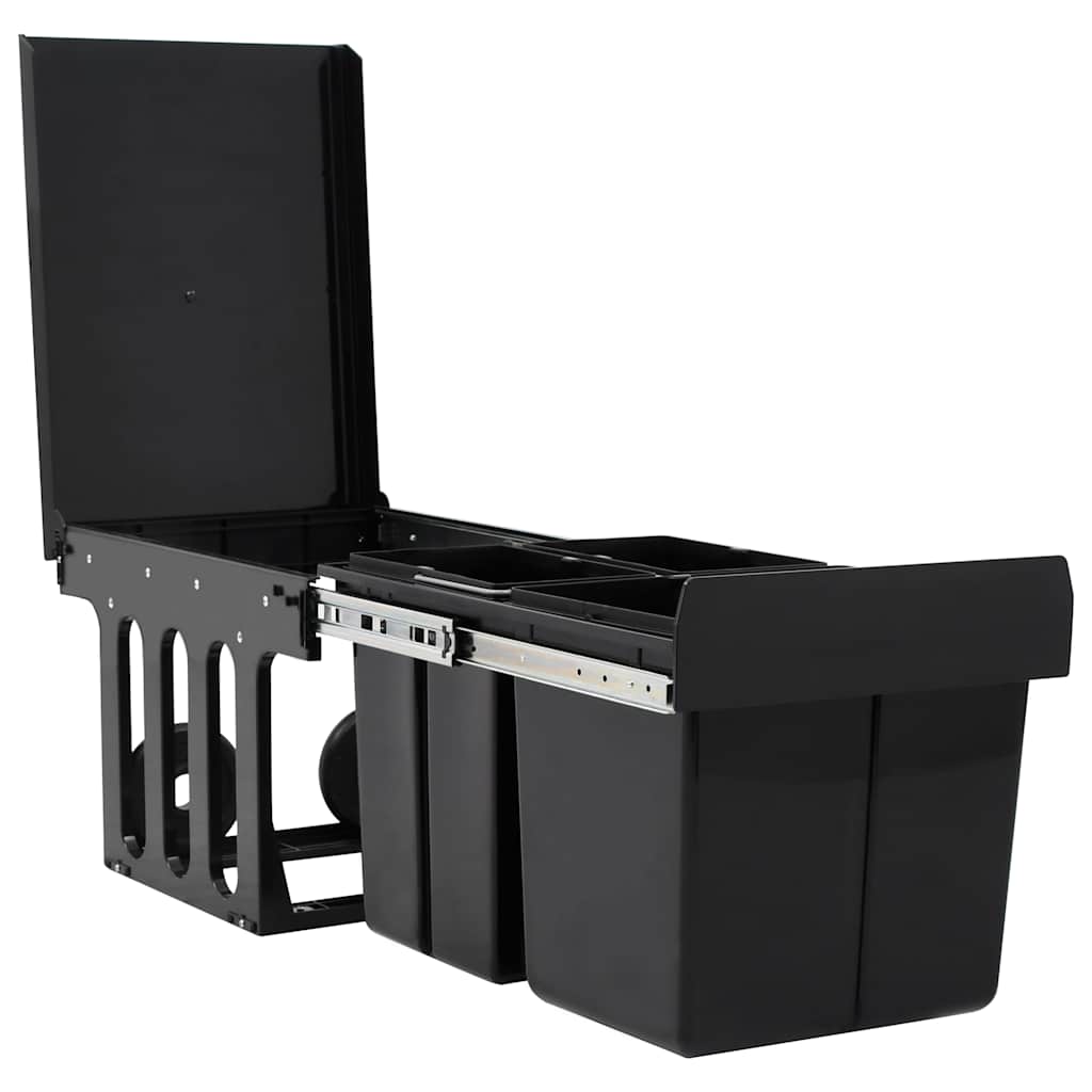 Kitchen Cupboard Pull-out Dustbin Soft-Close 48 L 3