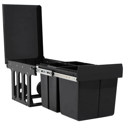 Kitchen Cupboard Pull-out Dustbin Soft-Close 48 L 3