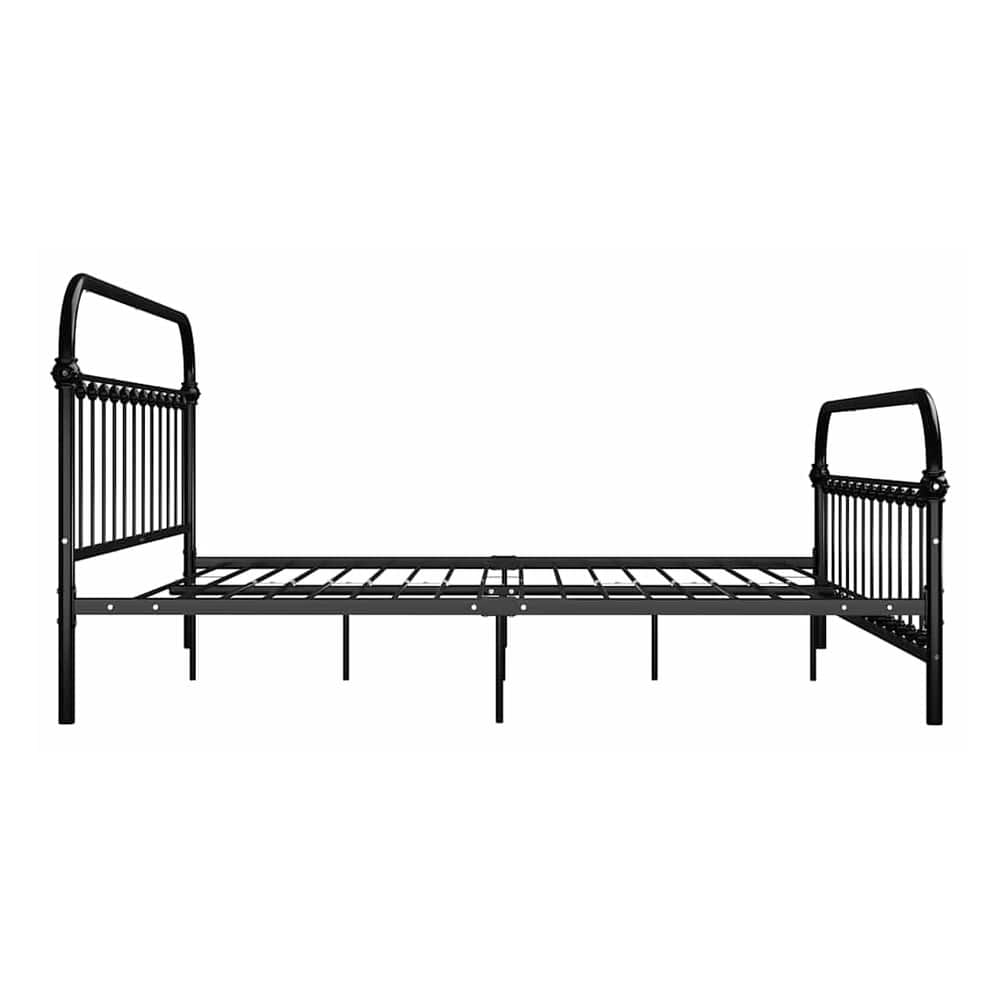 Bed Frame without Mattress Metal Black 180 x 200 cm