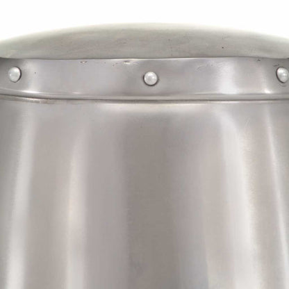 vidaXL Medieval Knight Helmet Antique Replica LARP Silver Steel 6