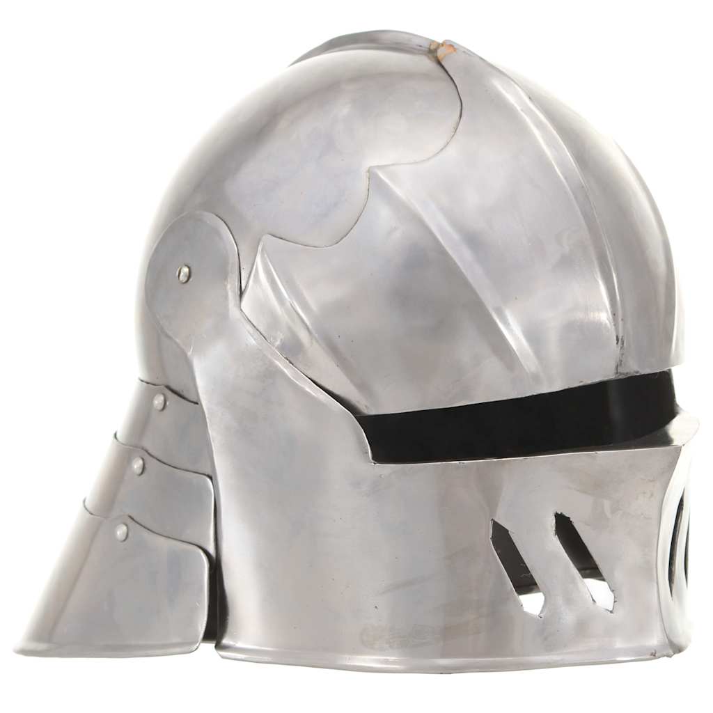 vidaXL Medieval Knight Helmet Antique Replica LARP Silver Steel – Part 2