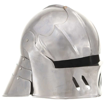 vidaXL Medieval Knight Helmet Antique Replica LARP Silver Steel – Part 2