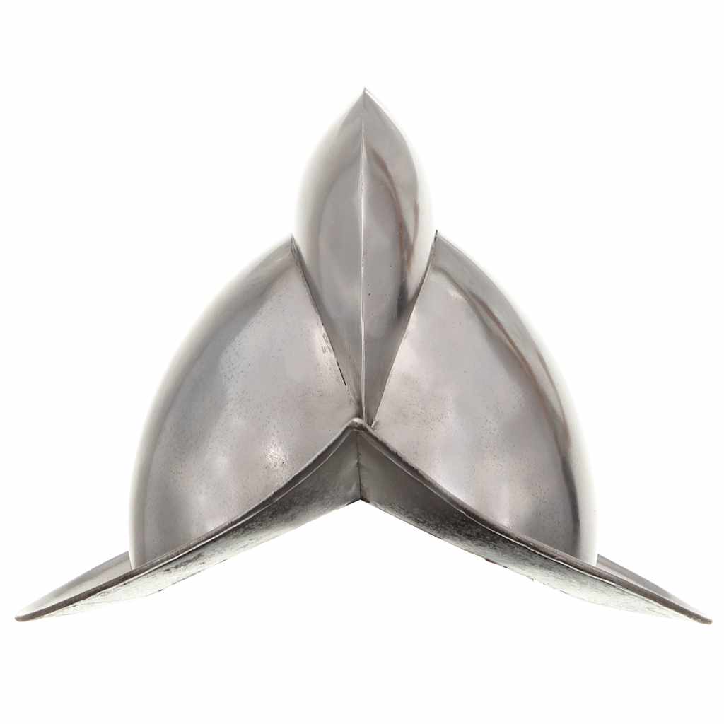 vidaXL Medieval Knight Helmet Antique Replica LARP Silver Steel 2