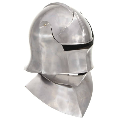 vidaXL Medieval Knight Helmet Antique Replica LARP Silver Steel – Part 2