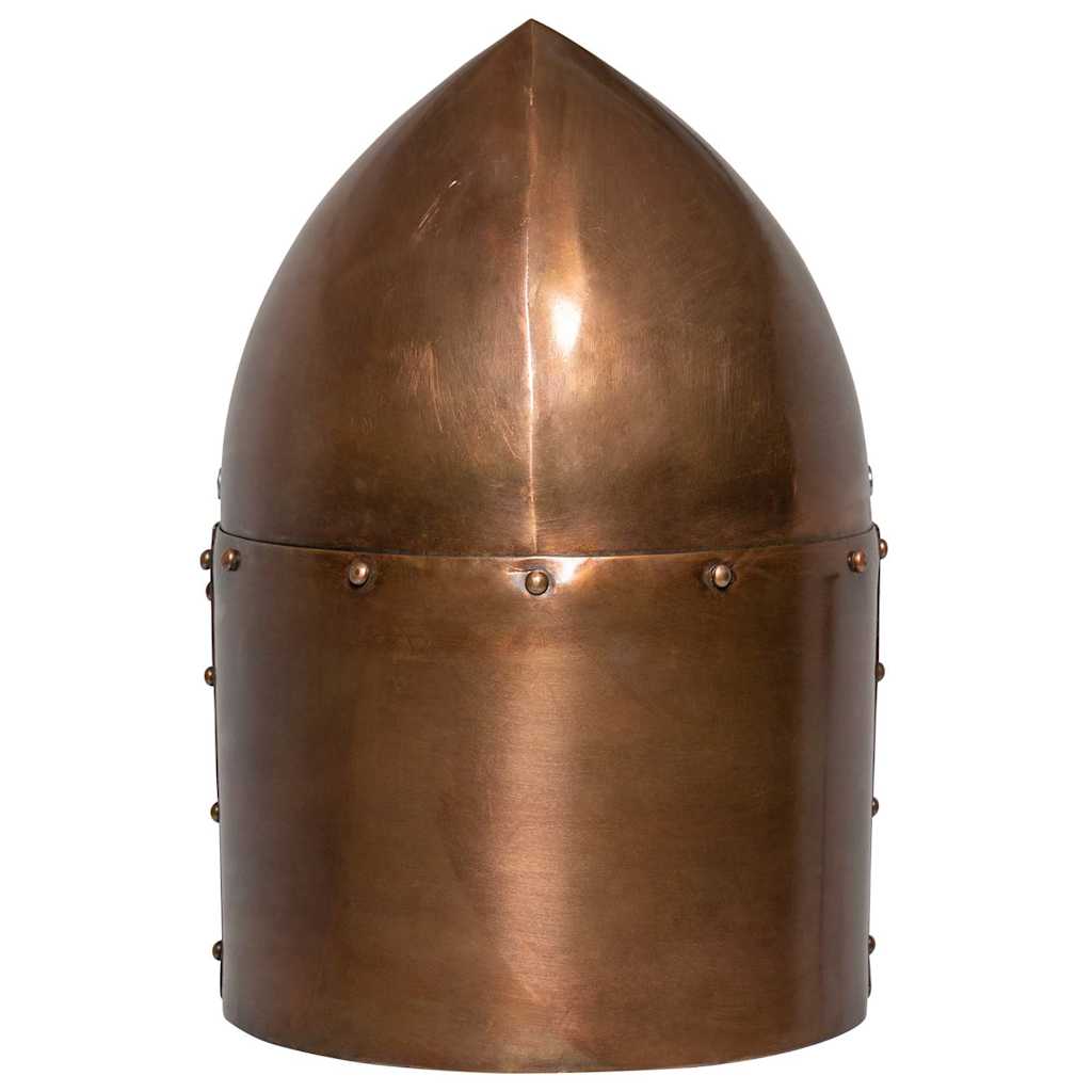 vidaXL Medieval Knight Helmet Antique Replica LARP Copper Steel 4