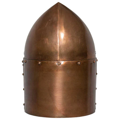 vidaXL Medieval Knight Helmet Antique Replica LARP Copper Steel 4